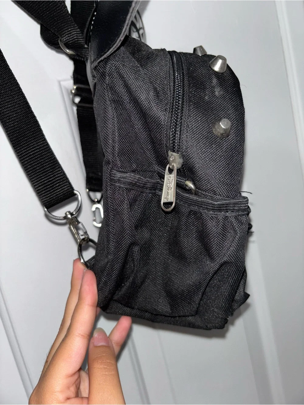 Black & White Disney Mickey Mouse 2 in 1 crossbody backpack
